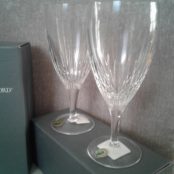 4 New In Box Waterford Crystal "Aurora" Glasses - Picture 4 of 5